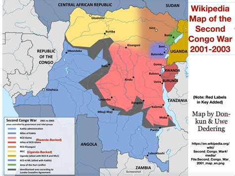 Second Congo War map - GeoCurrents