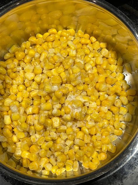 Creamed Corn With Frozen Corn, Heavy Cream And Cheese