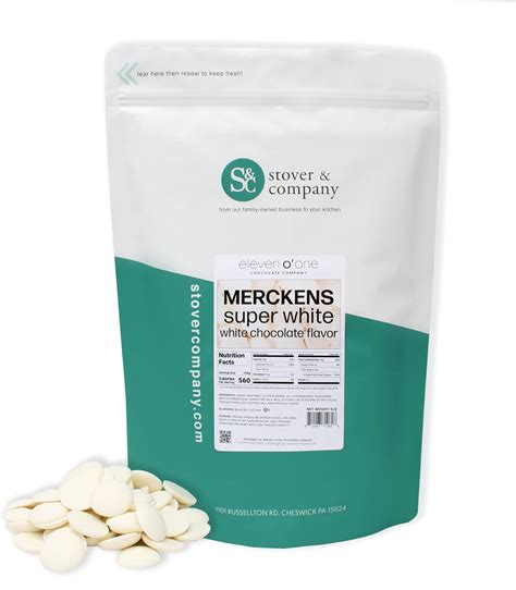 Amazon.com : Merckens Super White Chocolate Wafers, Super White ...