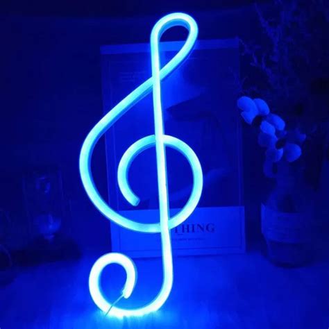 Music Note Neon Sign 的图像结果