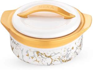 Cravers Casserole White, Casserole For Roti, Star Gold Serve Casserole ...