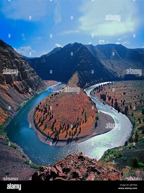 Entrenched Meanders, John Day River, Oregon Stock Photo - Alamy