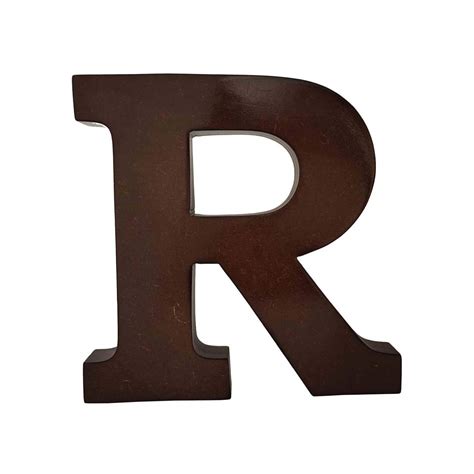 SMARTCAREWOOD Wooden R Letter- English Upper Case Alphabets Cutouts for ...