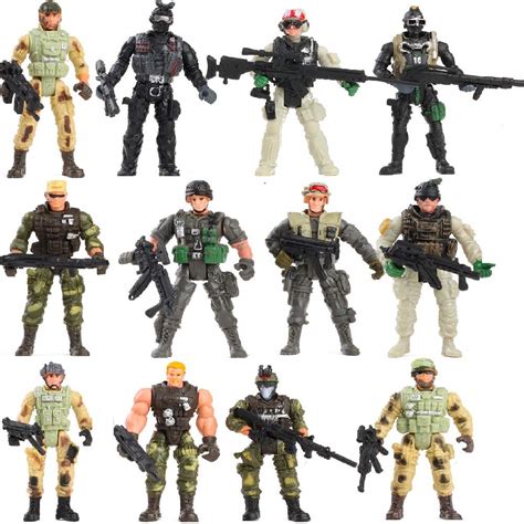 Buy Fycooler US Army Men and SWAT Team Toy Soldiers Action Figures ...