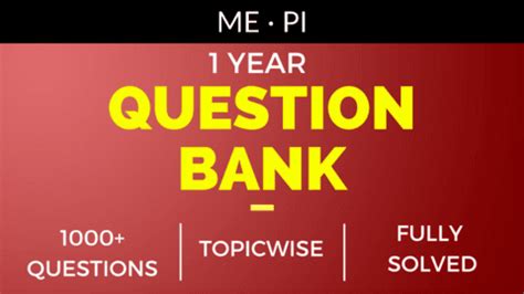 GATE Question Bank | ME, PI