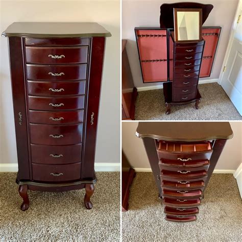 LOT 216 M: 1980's Cherry Wood Powell Queen Anne Flip-Top 8 Drawer ...