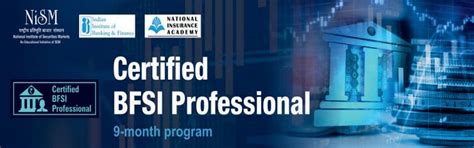Launch of Certified BFSI Professional program - National Institute of ...