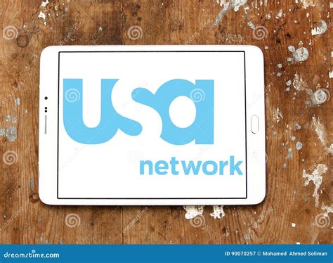 Usa network logo editorial photography. Image of company - 90070257