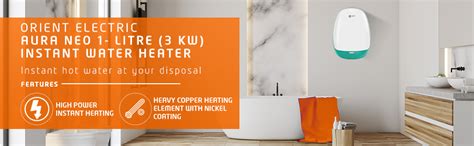 Buy Orient Electric Aura Neo Instant 1L Vertical Water Heater Online at ...