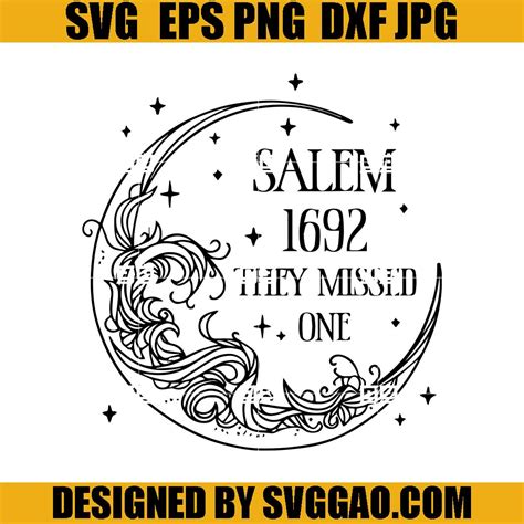 Salem 1692 They Missed One Halloween SVG, Salem Halloween SVG ...