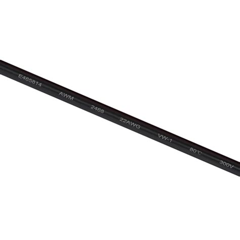 22 Gauge Wire Stranded Black Color for Sale