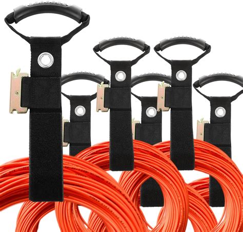 Amazon.com: AKOLAFE 6 Pack Extension Cord Holder Wall Mount 16” Heavy ...