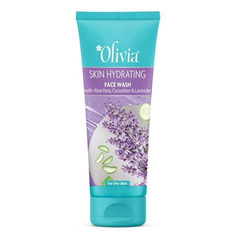 Olivia Skin Hydrating Face Wash with Aloe Vera, Cucumber & Lavender ...