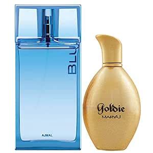 Buy Ajmal BLU & MARYAJ GOLDIE Bundle of 2 Eau de Parfum Online at Low ...