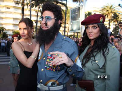 Sacha Baron Cohen, dressed in full character as General Aladeen, gets ...