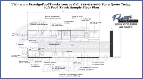 Custom Food Truck Floor Plan Samples | Prestige Custom Food Truck ...