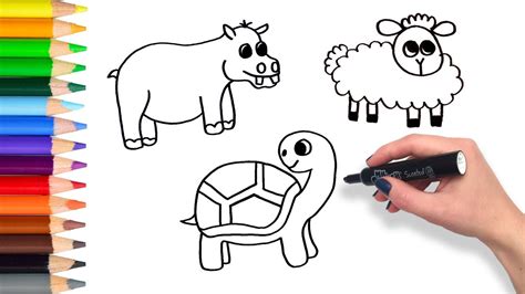 Image result for Animal Coloring Tutorial
