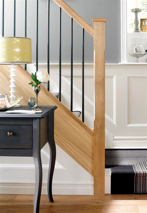 Tradtional Style Iron & Oak Staircase | Wrought iron stairs, Staircase ...