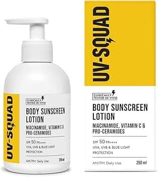 UV Squad Body Sunscreen Lotion Spf 50 Pa++++ With Niacinamide For All ...