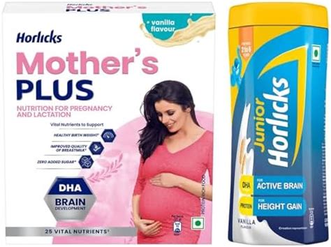 Buy Horlicks Mother's Plus Vanilla 200g Refill, Protein Powder for ...