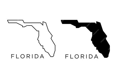 Florida State Map Outline