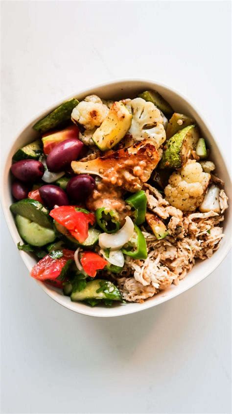 Healthy Shredded Chicken Bowls Recipe {Low Carb Meal Prep Recipe ...