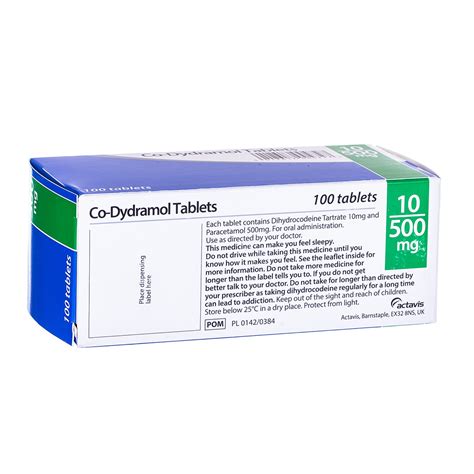 Buy Co-dydramol online | Paracetamol and Dihydrocodeine tablets