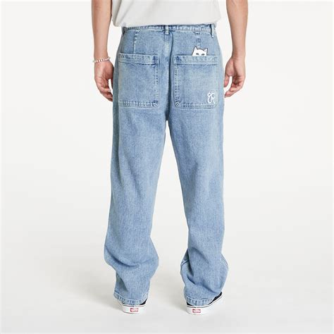 Pantaloni RIPNDIP Ranagram Denim Pants Medium Wash XS - Stileo.it