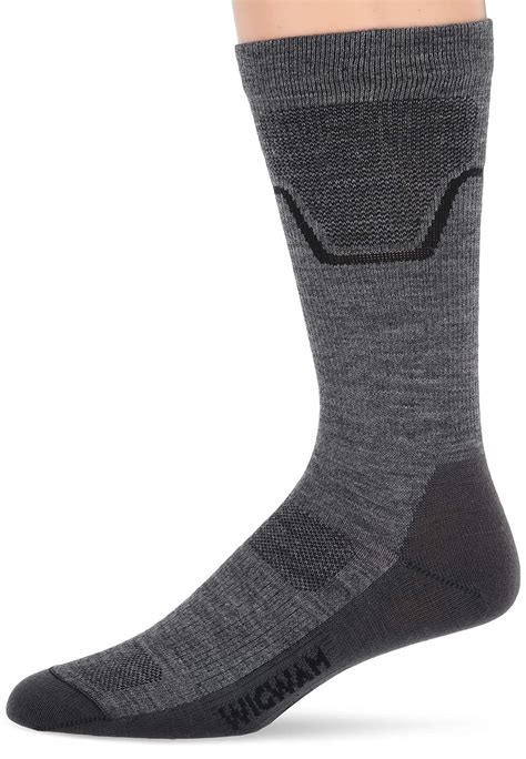 Wigwam Men's Muck Anchorage Crew Sock, Charcoal, Large : Amazon.in ...