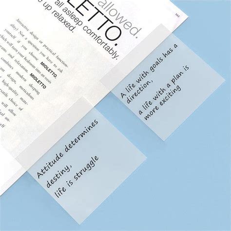 (Buy 1 Get 1 Free) Transparent sticky notes 3X3 inches (Pack of 50-80 ...