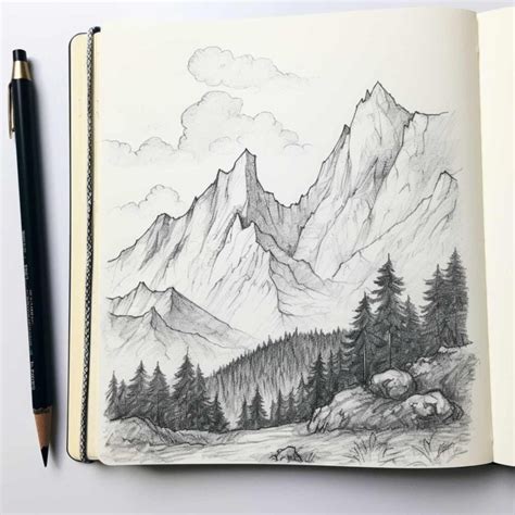 25 Landscape Drawing Ideas: Inspiration for Your Next Masterpiece ...