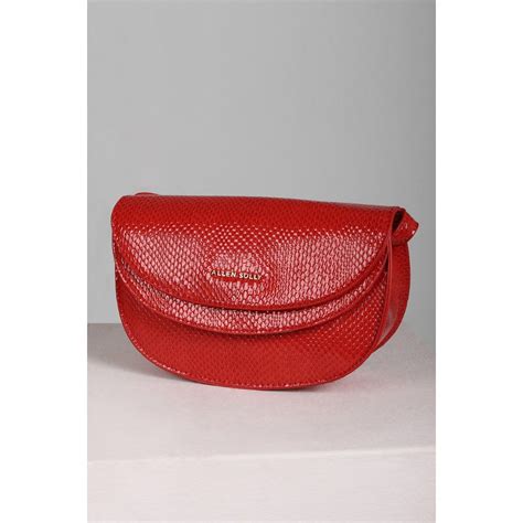 Buy Allen Solly Women Red Textured Casual Sling Bag Online