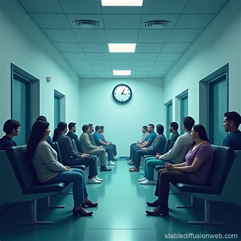 Crowded ER Waiting Room | Stable Diffusion Online