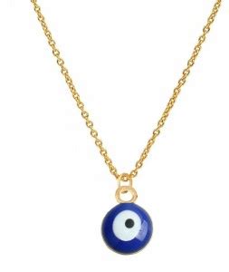 ZUKHRUF Blue Evil Eye Pendant with Gold Plated chain for Women and ...