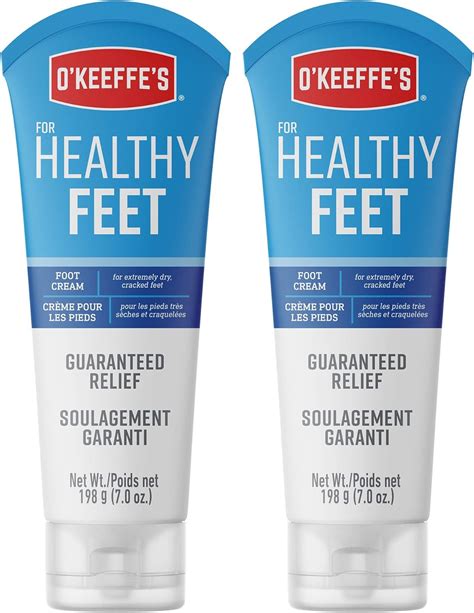 O'Keeffe's Healthy Feet Foot Cream 2pk, Relieves and Repairs Extremely ...