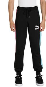 PUMA Iconic T7 Track Pants DK Colorblock Men Black Track Pants - Buy ...