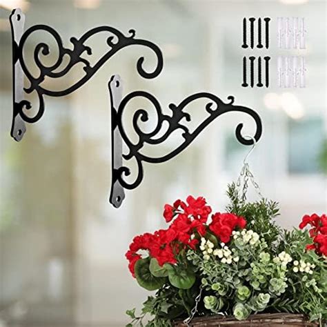 ecofynd 1 Pack Metal Wall Hook Hanging Plant Bracket | Decorative ...