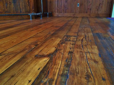 Reclaimed Wide Plank Hemlock and Douglas Fir Wainscoting Bar Area