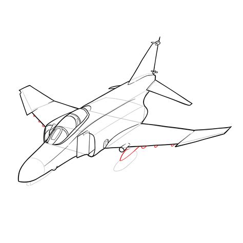 Learn How to Draw McDonnell Douglas F-4 Phantom II