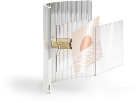 Cadre photo en verre strié ripley (22 x 8 x 19 cm)