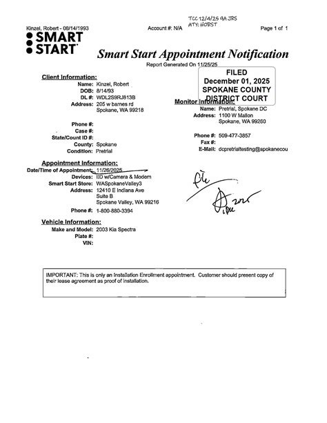 Spokane County Court Viewer