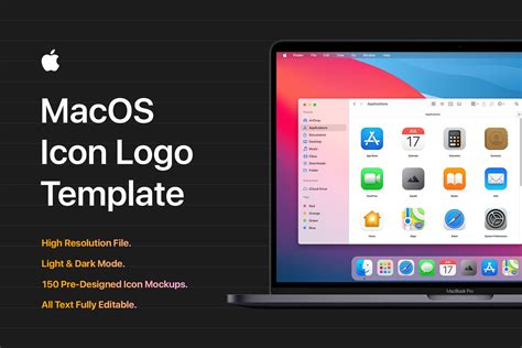 MacOS Big Sur Icon Template Mockup - Asylab