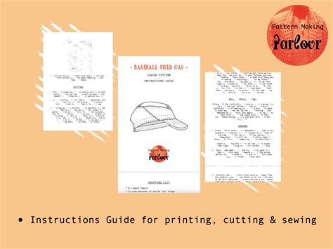 Image result for Baseball Cap Sewing Patterns