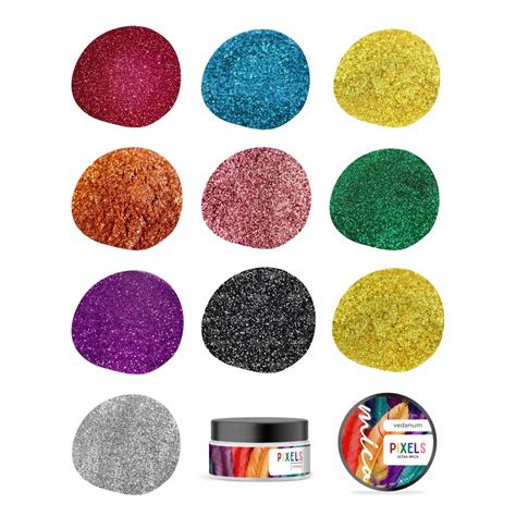Colors - Vedanum A+ Grade Skin Friendly Glitter Mica Colors for ...
