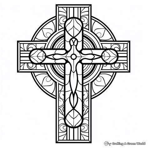 Crosses With Wings Coloring Pages