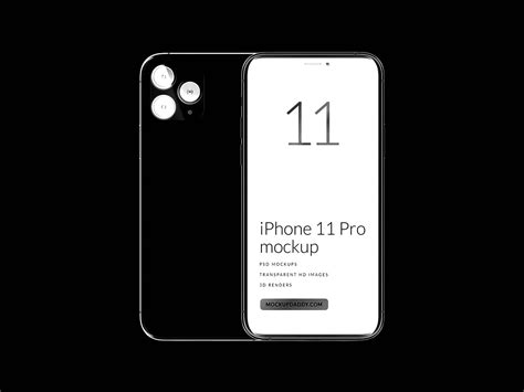 Free Gold iPhone 11 Pro Mockup (PSD)