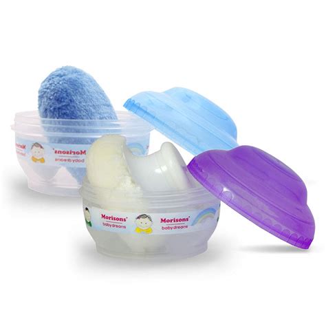 Buy Morisons Baby Dreams Premium Powder Puff - Blue & Purple (Pack of 2 ...