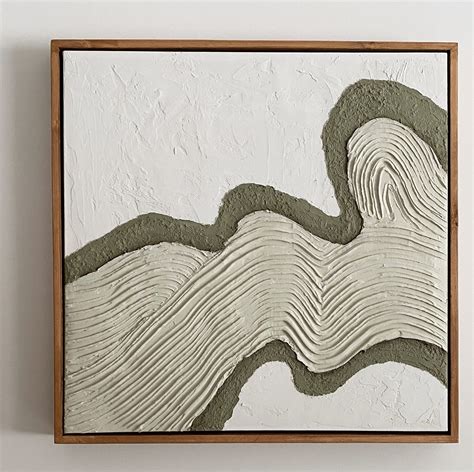 Set of 2 Abstract Plaster Wall Art 3d Art Plaster Art Plaster Paint ...