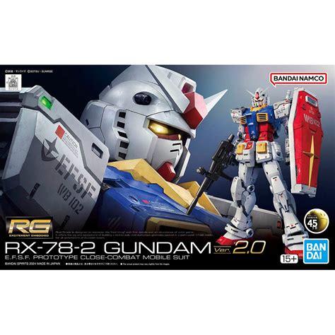 Mobile Suit Gundam - RX-78-2 Gundam RG 1/144 Scale Model Kit (Ver.2.0 ...