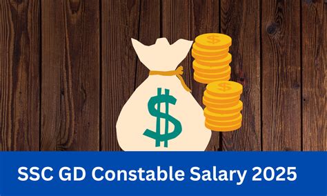 SSC GD Salary 2025, Constable Salary Structure & Job Profile